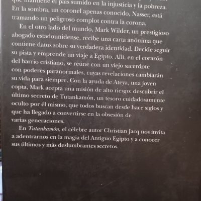 Tutankamón Christian Jacq planeta internacional Libros Nuevos – Narrativa – Novela HistóricaEstado del lote: Normal (con señales de uso normal)