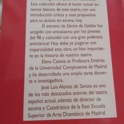 Barybook C9. Arriba el telón Pérez Galdós Elektra Biblioteca Nueva Andrés Amorós Libros Nuevos – Literatura – Narrativa – Clásicos Universales    buena calidad